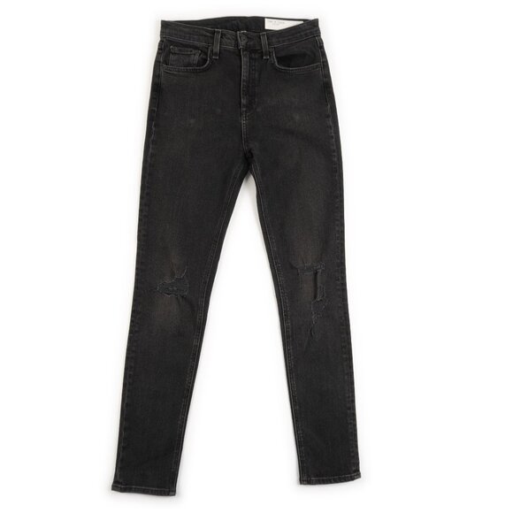 RAG & BONE New York High Rise Ankle Skinny black jeans size 26 - Picture 1 of 11